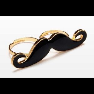 Double ring moustache brand new